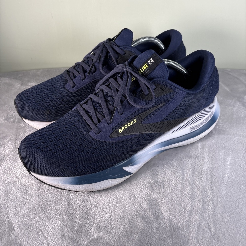 Brooks Adrenaline GTS 24 Sneakers Mens Size 11.5 2E Wide Blue Training Running